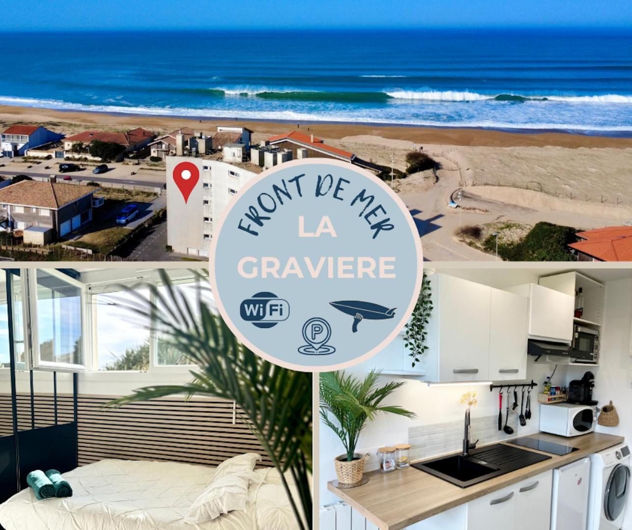 La Graviere, Cozy Studio Wifi & Parking 20M Ocean Surf Plage Soorts-Hossegor ภายนอก รูปภาพ